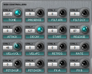 MIDIコントローラ