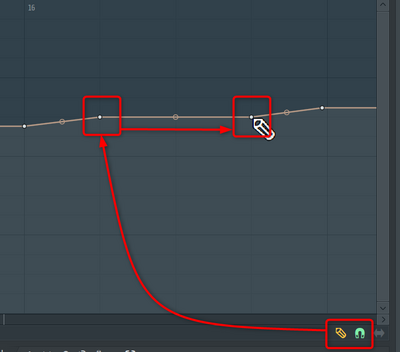 テンポの編集点を適当に2箇所追加する