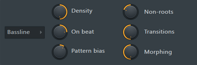 Basslineノブ一覧